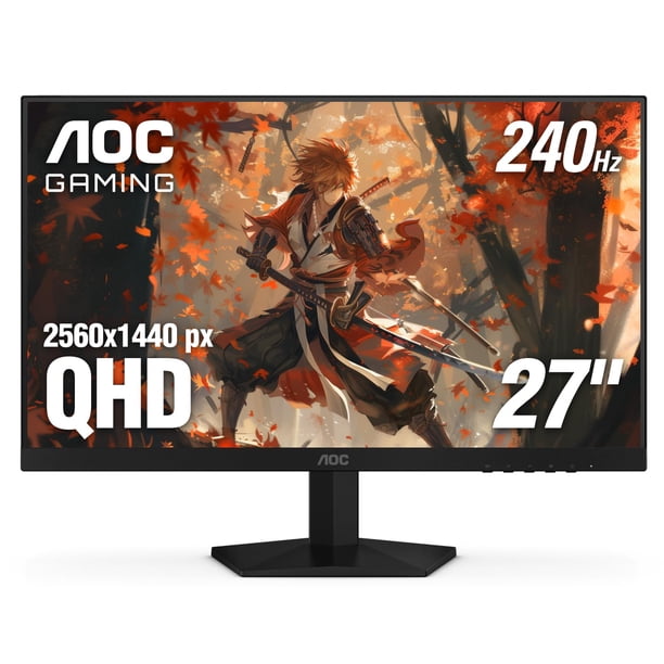 Aoc Gaming Q27G41Ze Monitor Para Juegos Qhd Ips De 27 Pulgadas 2560 X 1440 240 Hz 0,3 Ms Mprt 3 Lados Sin Marco 1 Hdmi 2.0 1 Puerto De Pantalla Compatible Con G-Sync Hdr 3 Años Sin Puntos Brillantes