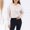 White, variant on Sweatshirt Autumn And Winter Pullover Hoodie Midriff Long Sleeved Top Knitted Sweater Jackets Half Snap Pullover Women Womens Large Sweatshirt Hoodie Sweatshirt Hoodies Long Lined Jacket Graphic