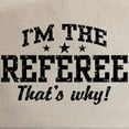 thumbnail image 2 of CafePress - I'm The Referee That's Why Cap - Adjustable 100% Brushed Unisex Casual Cotton Baseball Cap, Beige, 1, 2 of 2