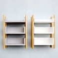 thumbnail image 3 of CNKOO Dollhouse Shelf High Simulation Decoration Wood Mini Storage Rack Scene Accessories for Role Play White, 3 of 13