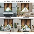 thumbnail image 3 of Red Wines Swag Valances for Windows, Kitchen Window Curtains Over Sink, Champagne Grapes Galsses Country Wooden Plank Window Treatment Curtains for Living Room/Bedroom Curtains 2 Panel Sets 36"x45", 3 of 8
