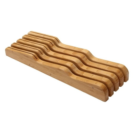 - Ybm Home & Kitchen Bamboo In-Drawer Knife Organizer and Holder - Brown