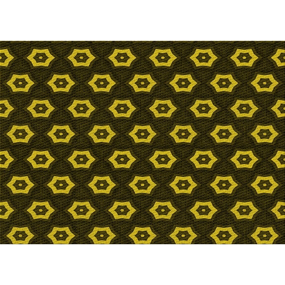 Ahgly Company Indoor Rectangle Patterned Midnight Gray Area Rugs, 6' x 9'