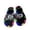 Black, variant on Kids Penguin LED Light-Up Slide Sandals Fun Open-Toe Shoes Color:Yellow,Size:5-5.5 Years