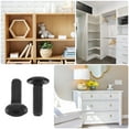 thumbnail image 3 of FESTFENDS 50Pcs Black Hexagonal Carbon Steel Furniture Screws Durable Countersunk Fasteners, 3 of 8