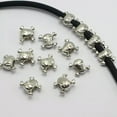 thumbnail image 3 of U8MO 100 Silver Tone Metallic Acrylic Skull Big Hole Pony Beads Craft DIY-2# 12X7mm, 3 of 9