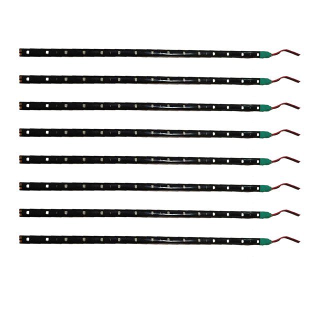 Speravity Tira de luz Flexible Universal para Interior de coche, 8 piezas, CC, 12V, lámpara decorativa para vehículo, cadena para automóvil, Type3 NO3