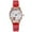 Red, variant on Jewelry VerPetridure Sleek Minimalist With Leather Band Dial Women's Quartz Watch Gift Watch