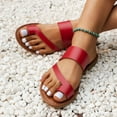thumbnail image 5 of AnuYalue Cute Slide Sandals,Women Slip On Flat Sandals Flip Flop Thong Sandals Flat Clip Toe for Summer Dressy Flip Flop Beach Oceanside Holiday Outdoor, 5 of 8