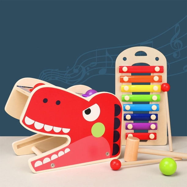 Percusión Glockenspiel, instrumentos musicales juguetes educativos 2 años,juguete educativo del instrumento musical del xilófono del bebé,juguetes educativos interactivos juego de CUTICAT Percusión Glockenspiel