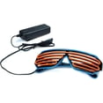 thumbnail image 2 of LINLIN Neon Rave Glasses,Neon Glasses Neon Rave Glasses Light Up Flashing LED Sunglasses, 2 of 8