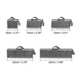 thumbnail image 2 of Uxcell 100Pack Ribbon Crimp Clamp Ends, 8/10/13/20/25mm Bookmark Pinch Clasps Black, 2 of 6