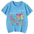 thumbnail image 3 of Hiijoy Toddler Girls Last Day of School Tshirt Letter Print Short Sleeve Loose Soft T Shirt, 3 of 3