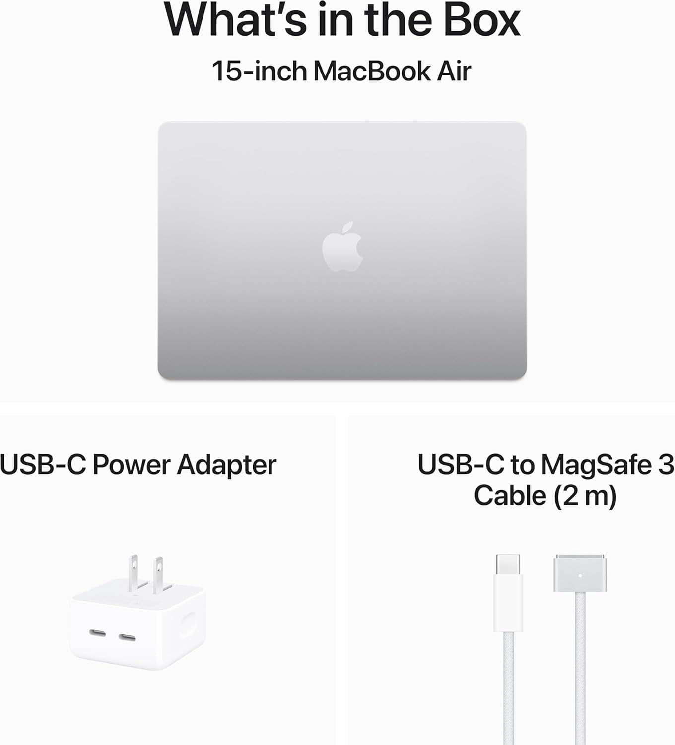 Restored Apple MacBook Air 15.3 Inch Laptop M3 Chip 8GB RAM 512GB SSD Liquid Retina Display Touch ID Silver thumbnail 15