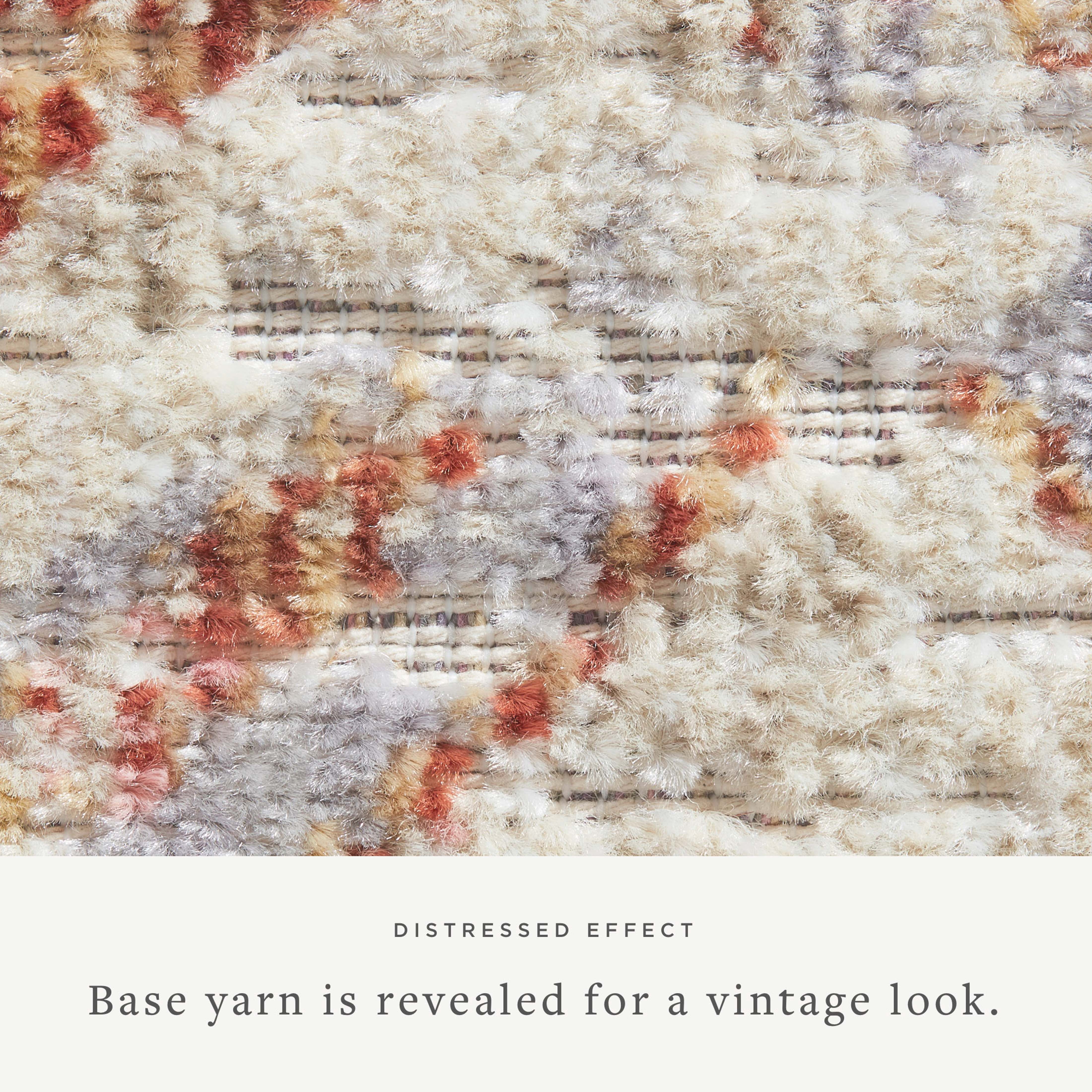 Chris Loves Julia x Loloi Rosemarie Oatmeal/Lavender 5' x 7'-10" Area Rug