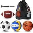 thumbnail image 1 of Juego de pelotas deportivas Jerify, 4 unidades, fútbol, baloncesto, voleibol, 1 of 5