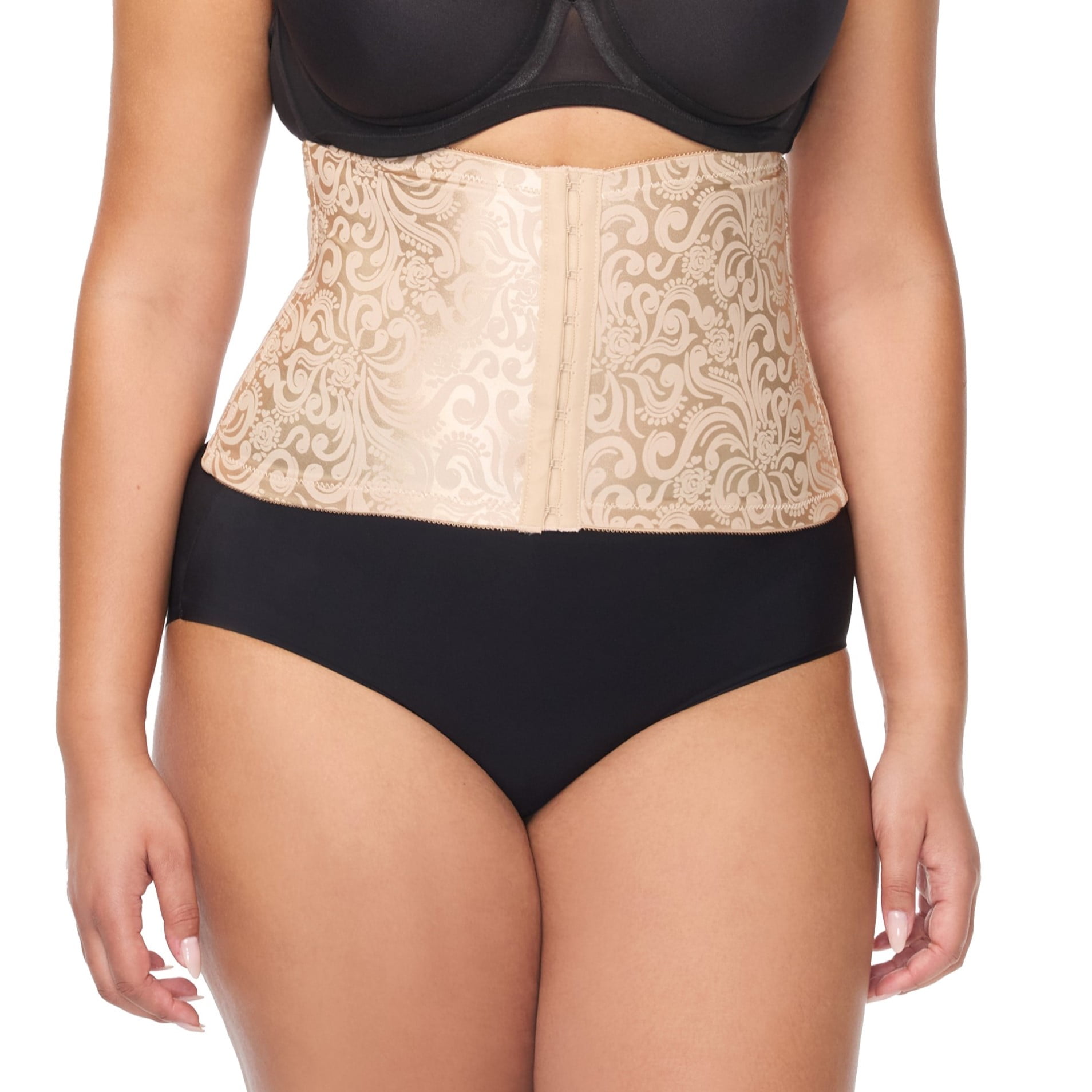 Cupid Women's Extra Firm Control Hook & Eye Waist Cincher Shapewear