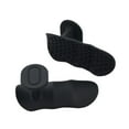 thumbnail image 3 of 1 par de empuñaduras de levantamiento de pesas empuñaduras de entrenamiento portátiles para hombres mujeres protector de mano flexible empuñaduras de Negro, 3 of 8