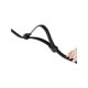 thumbnail image 4 of Cinturón de cintura de cuero sintético para mujer con hebilla de gancho de metal rectangular negro 55-95cm/21.65-37.4", 4 of 6