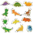 thumbnail image 3 of Dinosaur Cookie Cutters Set (12 PCS ) Small Stainless Steel Shaped for Birthday Party Supplies,Footprint,Dinosaur Eggs,different dinosaur shapes -  Boys like (Dinosaur A), 3 of 5
