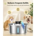 thumbnail image 5 of Water Fountain for Large Dogs, 2025 Upgraded Fully Stainless  Automatic  Water Bowl Dispenser - 3 Work Modes, 6000mAh  Operated  Water Fountain Cordless - 7L/1.8Gal/236oz, 5 of 6
