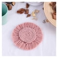 thumbnail image 4 of LIZZ 6-piece Coaster Set With Tassels, Suitable For Home Kitchen And Living Room Decoration, 4 of 6