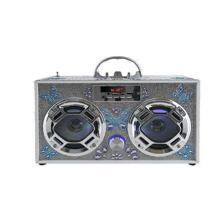 Butterfly Bling Boombox & Bluetooth Speaker (BBBFLY)