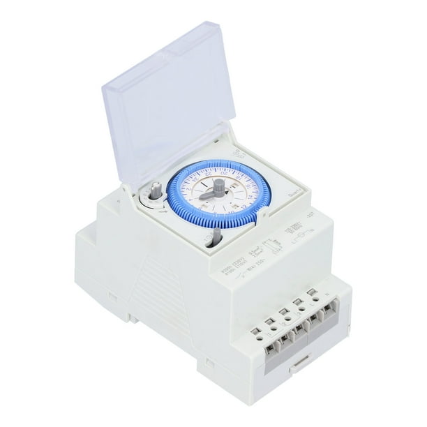 Intervalos Temporizador Mecánico, Temporizador Mecánico 15 Minutos ABS Para Alumbrado Público Para Dispensadores De Agua Para Luces De Escalera Para Calentadores De Agua Fyydes Mechanical Time Switch