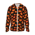 thumbnail image 1 of Balery Pumpkin Fallen Leaves Sudadera ligera de manga larga con capucha y protección solar UPF 50+ para hombre y mujer, ideal para pesca y running-3X-Large, 1 of 7