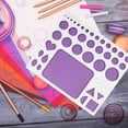 thumbnail image 4 of IFANLANDOR Purple Paper Quilling Tools 1Pack Template Board For Diy Projects And Crafting, 4 of 8