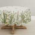 thumbnail image 4 of Spring Summer Tablecloth 60x60 Inch Round, Wild Flowers Floral Table Cover for Party Picnic Dinner Decor, 4 of 6