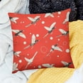 thumbnail image 2 of BANET Red Birds Throw Pillow Cases Short Plush Pillow Case for Sofa Home Outdoor 18x18in, 2 of 5