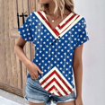 thumbnail image 1 of Fiudx Camisas para Mujer Top de Primavera y Verano de Manga Corta con Estampado de Árboles Informal a La Moda con Cuello En V para Mujer, 1 of 5