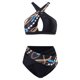thumbnail image 2 of Traje de baño para mujer Body-fitting Estampado conservador Boxer Split Traje de baño Conjunto de dos piezas OAVQHLG3B Store  lin121212, 2 of 4