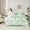 Green, variant on Castle Fairy Kawaii Unicorn Twin Bedding Sets,Cartoon Stars Print Bedding Comforter Set