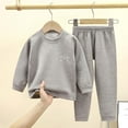 thumbnail image 2 of Gubotare Big Boys Pajamas Kids Soft Sleepwear Long Sleeve Boys Girls Pajama Outdoor 2-Piece Tops Pant Casual Sets Tie Dye Pj Size 11-12 (Grey,11-12 Years), 2 of 4