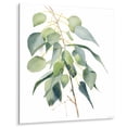 thumbnail image 2 of Designart "The Minimalist Essence of Eucalyptus in Green and White I" Floral Metal Wall Art, 2 of 5