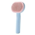 thumbnail image 1 of Cat Brushes For Indoor Cats | Cat Slicker Brush Self Cleaning | One-Click Cleaning Cat Brush For Long Or Short Haired Cats, Cat Comb For Kitten Rabbit Massage Removes Mats, Tangles And Loose Fur, 1 of 9