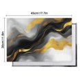 thumbnail image 5 of Black and Gold Marble Glitter Streaks Pattern Summer Placemats Table Placemats Set Of 6-Linen Kitchen Washable Placemats Table Mats 11.8"x17.7" Non-Slip Heat Resistant, 5 of 5