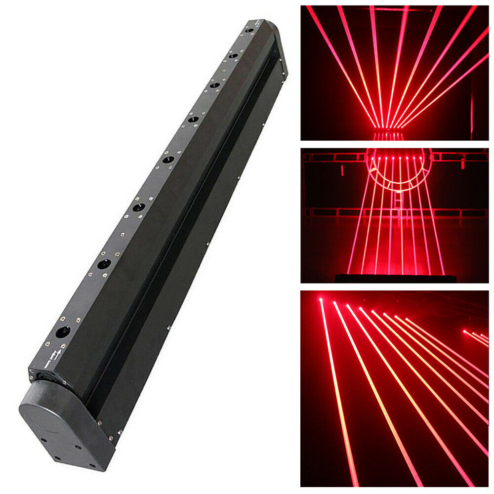 DMX 8 Eyes RED LED Projector Stage Moving Head Beam Scan Laser Light Bar
