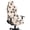 Paw Leopard Print Beige, variant on SCRAWLGOD Cow Print Black Beige Set of 4 Gaming Chair Covers Slipcovers Non-Slip Dustproof Rotating Armchair Slipcovers Stretch Gamer Chair Cover with Armrest Covers