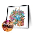 thumbnail image 2 of Pintura de diamante 5D DIY Kit de taladro en forma especial parcial decoración de conejo (WQ002) Hugtrwg Para estrenar, 2 of 9