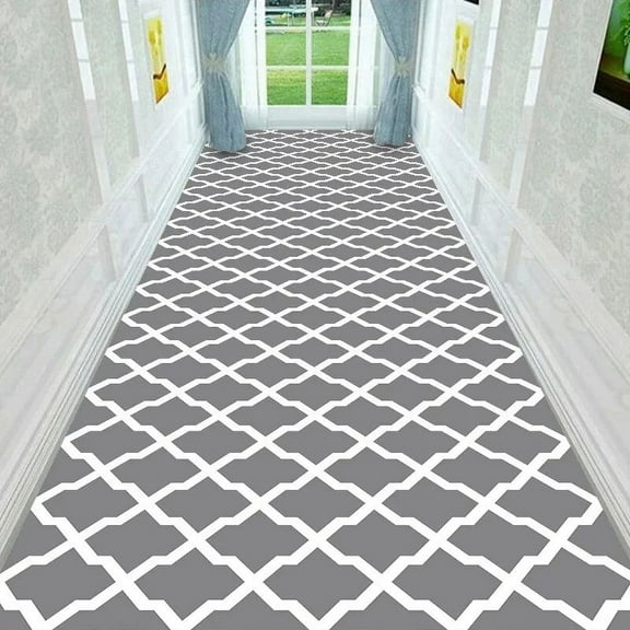 Geometric Pattern Corridor Carpet Customizable Runner Long Carpets for Hallway Living Room Rug Porch Decor Entrance Door Mat