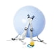 thumbnail image 4 of Pelota auxiliar de salto mortal, pelota para hacer ejercicio, entrenamiento portátil, niños y adultos, pelota de Yoga de entrenamiento elástica Azul, 4 of 7