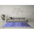 thumbnail image 3 of Ahgly Company Indoor Square Oriental Blue Traditional Area Rugs, 7' Square, 3 of 4