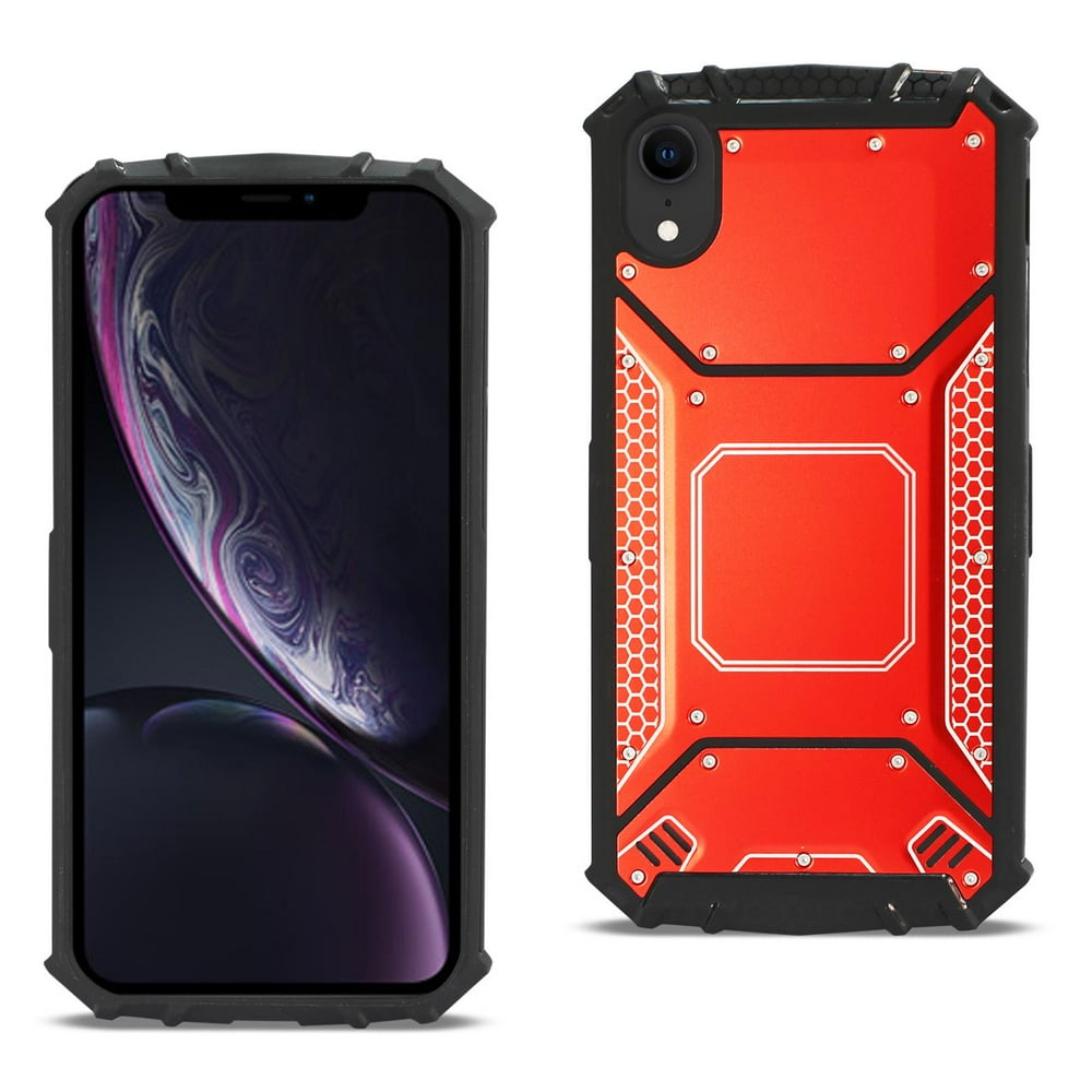 Iphone Xr Metallic Front Cover Case In Red