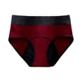 thumbnail image 3 of High-Waisted Tummy Control Period Panties for Women, Textured Leak-Proof Menstrual Underwear with Wide Waistband, Breathable Hygiene Briefs for Heavy Flow Red XXL, 3 of 4