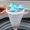 thumbnail image 6 of Floating Hair Filter Bag for Laundry | Pet Hair & Lint Catcher | Reusable Mesh Washer Filter | Conical Design for Washing Machines | Clothes Debris Remover, 6 of 7