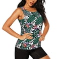 thumbnail image 2 of Lsque Tropical Leaves Printed Workout Tank Tops for Women, Athletic Sports Tank Tops, Compression Sleeveless Dry Fit Shirts,Sleeveless Yoga Shirt-, 2 of 9