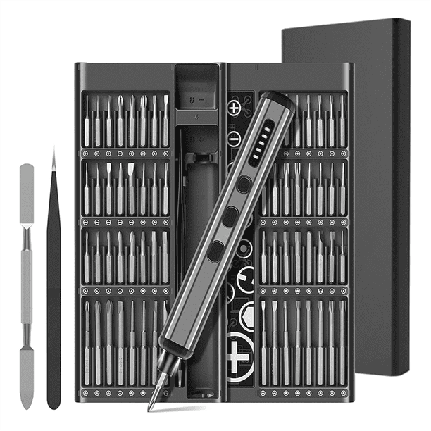 Mini Destornillador Eléctrico, Destornillador Eléctrico de Precisión 68 en 1, Kit de Destornilladores Eléctricos de Precisión para PC